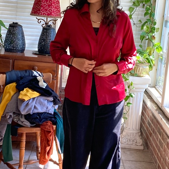 East 5th Red Silk Shirt - Picture 4 of 5